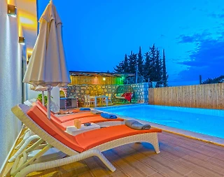Kaş Üzümlü'de Doğa İçerisinde, Özel Havuzlu, Kiralık Villa - 5