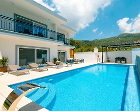 Kaş İslamlar'da Adalar ve Deniz Manzaralı, Özel Havuzlu, Kiralık Villa - 3