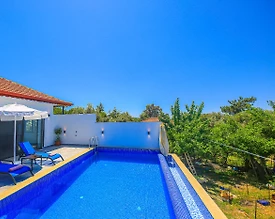 Kalkan Üzümlü'de Mükemmel Doğa Manzaralı, Özel Havuzlu, Kiralık Villa - 2