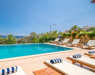 Kalkan'da Deniz Manzaralı, Özel Havuzlu, Sinema Odalı, Kiralık Villa - 5