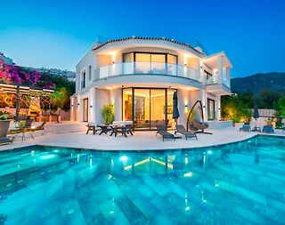 Kalkan Kalamar'da Muhteşem Deniz Manzaralı, Özel Havuzlu, Yazlık Villa - 1