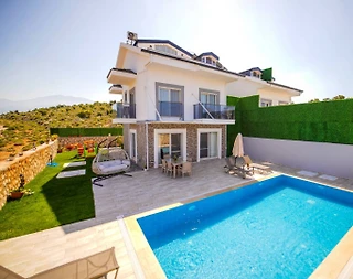 Seydikemer Kumluova'da Modern Tasarımlı, Özel Havuzlu, Jakuzili Villa - 3