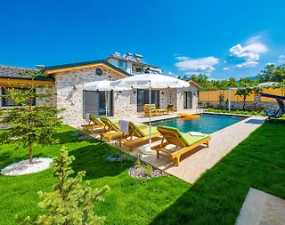 Fethiye Eldirek'te Taş Mimarili, Özel Havuzlu, 4 Kişilik Villa - 5
