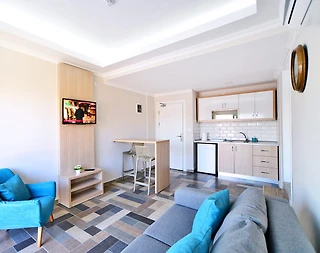 Bodrum Gümbet'te Deniz Manzaralı, Ortak Havuzlu , 1+1 Daire - 5