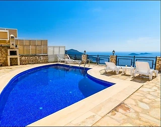 Kaş Kalkan'da Deniz Manzaralı, Özel Havuzlu, Modern Villa - 2