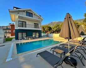 Fethiye Ölüdeniz'de Doğa İçerisinde, Özel Havuzlu, Jakuzili Villa - 2