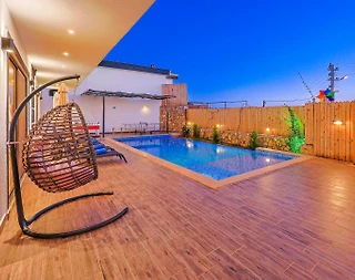 Kaş Çavdır'da Sakin Konumda, Özel Havuzlu, Jakuzili, Şık Villa - 4