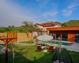 Fethiye İnlice'de Doğa Manzaralı, Özel Havuzlu, Jakuzili Villa - 3