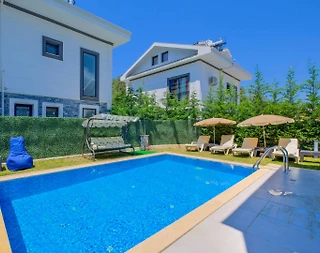 Fethiye Ölüdeniz'de Merkezi Konumda, Özel Havuzlu, Modern Villa - 5