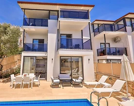 Kaş Kalkan'da Deniz Manzaralı, Özel Havuzlu, 6 Kişilik Lüks Villa - 2
