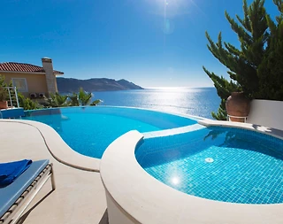 Kaş Çukurbağ'da Doğa ve Deniz Manzaralı, Özel Havuzlu, Ferah Villa - 5