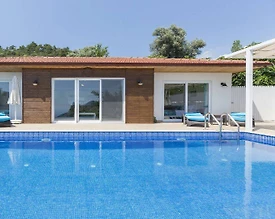 Kaş İslamlar'da Yemyeşil Doğada, Özel Havuzlu, Kiralık Villa - 2