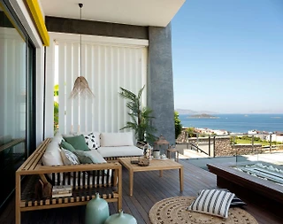 Bodrum'da Bohem Dekorasyona Sahip, Sonsuzluk Havuzlu, Hamamlı Villa - 4