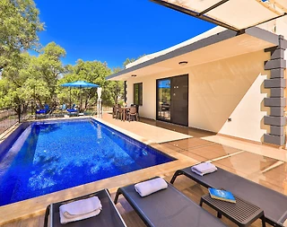 Kaş Ağullu'da Doğa İçerisinde, Özel Havuzlu, Ekonomik Villa - 1