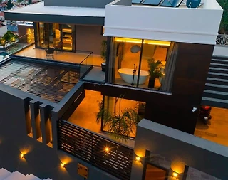 Kaş Kalkan'da Deniz Manzaralı, Hamam ve Saunalı, Ultra Lüks Villa - 3