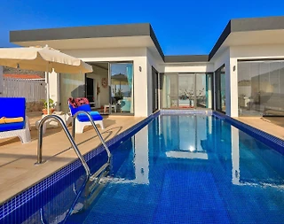 Kaş Üzümlü'de Doğa İçerisinde, Özel Havuzlu, Jakuzili, Balayı Villası - 5