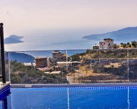 Kaş Bezirgan'da Deniz Manzaralı, Özel Havuzlu, Jakuzili, Kiralık Villa - 3
