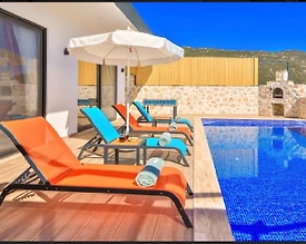 Kaş İslamlar'da Doğa İle İç İçe, Özel Havuzlu, Jakuzili, Kiralık Villa - 3