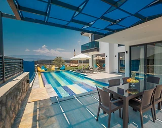 Kalkan Yeşilköy'de Geniş Bahçeli, Özel Havuzlu, Kiralık Villa - 4