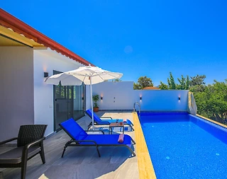 Kalkan Üzümlü'de Mükemmel Doğa Manzaralı, Özel Havuzlu, Kiralık Villa - 1