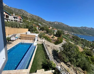 Marmaris Söğüt'te Enfes Manzaralı, Özel Havuzlu, Kiralık Villa - 5