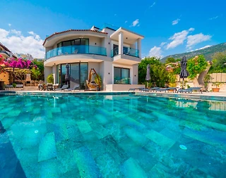 Kalkan Kalamar'da Muhteşem Deniz Manzaralı, Özel Havuzlu, Yazlık Villa - 3
