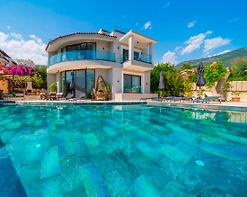 Kalkan Kalamar'da Muhteşem Deniz Manzaralı, Özel Havuzlu, Yazlık Villa - 3