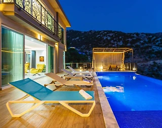 Kaş İslamlar'da Doğayla İç İçe, Sonsuzluk Havuzlu, Lüks Villa - 4