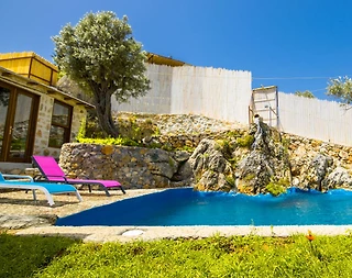 Kalkan Ulugöl'de Doğa İçerisinde, Özel Havuzlu, Lüks Balayı Villası - 5