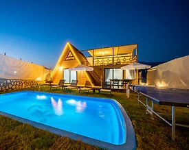 Kaş Yeşilköy'de Ahşap Mimarili, Özel Havuzlu, Bahçeli Villa - 3