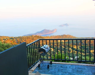 Kaş Bezirgan'da Adalar Manzaralı, Özel Havuzlu, Kiralık Balayı Villası - 4