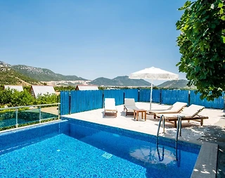 Kaş Bezirgan'da Doğa ile Baş Başa, Bahçe ve Köy Manzaralı, Kiralık Villa - 4