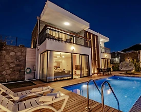 Muğla Bodrum'da Muhteşem Deniz Manzaralı, Özel Havuzlu, 3+1 Villa - 3