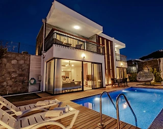 Muğla Bodrum'da Muhteşem Deniz Manzaralı, Özel Havuzlu, 3+1 Villa - 3
