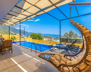 Kaş Gökseki'de Deniz Manzaralı, Özel Havuzlu, Jakuzili, Konforlu Villa - 2
