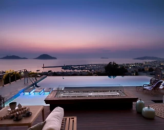 Bodrum'da Bohem Dekorasyona Sahip, Sonsuzluk Havuzlu, Hamamlı Villa - 5