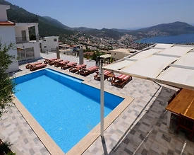 Kalkan'da Muhteşem Manzaralı, Özel Havuzlu, 12 Kişilik Konforlu Villa - 3