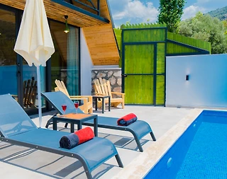 Kaş İslamlar'da Muhteşem Doğada, Özel Havuzlu, Şık Bungalov - 2