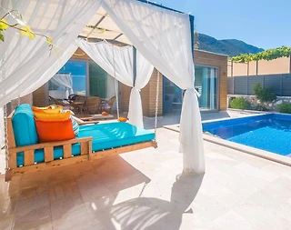 Kaş Bezirgan'da Balayı Çiftlerine Uygun, Özel Havuzlu, Kiralık Villa - 1