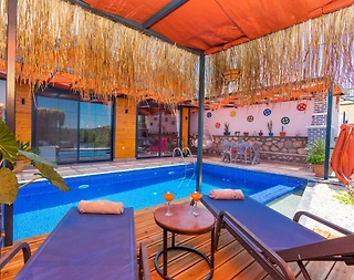 Kaş Bezirgan'da Doğa İle İç İçe, Özel Havuzlu, Balayı Villası - 4