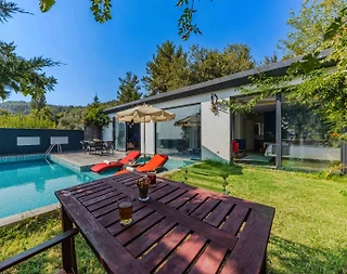 Kaş İslamlar'da Huzurlu Doğada, Isıtmalı Havuzlu, Şık Villa - 5