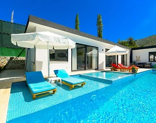 Kaş İslamlar'da Doğa İle İç İçe, Özel Havuzlu, Jakuzili Villa - 1
