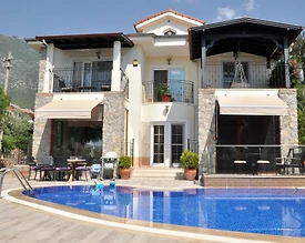 Fethiye Ölüdeniz'de Muhteşem Konumda, Özel Havuzlu, Taş Villa - 2