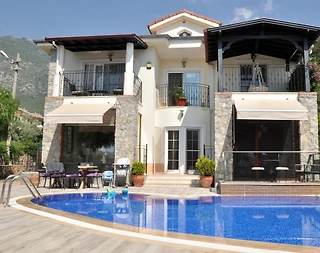 Fethiye Ölüdeniz'de Muhteşem Konumda, Özel Havuzlu, Taş Villa - 2