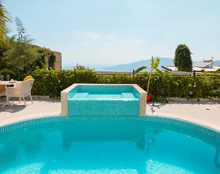 Kaş Bezirgan'da Adalar Manzaralı, Özel Havuzlu, Jakuzili, Kiralık Villa - 4