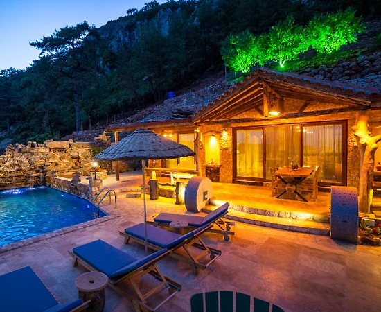 Muğla Menteşe'de Muhteşem Tasarıma Sahip, Özel Havuzlu, Kiralık Villa - 1