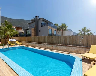 Kalkan Merkez'de Muhteşem Deniz Manzaralı, Özel Havuzlu, Kiralık Villa - 3