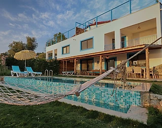 Fethiye Faralya'da Muhteşem Deniz Manzaralı, Özel Havuzlu, İkiz Villa - 5