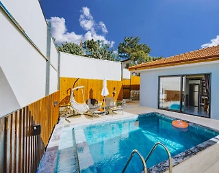 Kaş Patara'da Minimal Tasarıma Sahip, Özel Havuzlu, Balayı Villası - 4