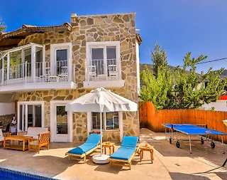 Kaş İslamlar'da Huzur Dolu Doğada, Özel Havuzlu, Jakuzili Villa - 3